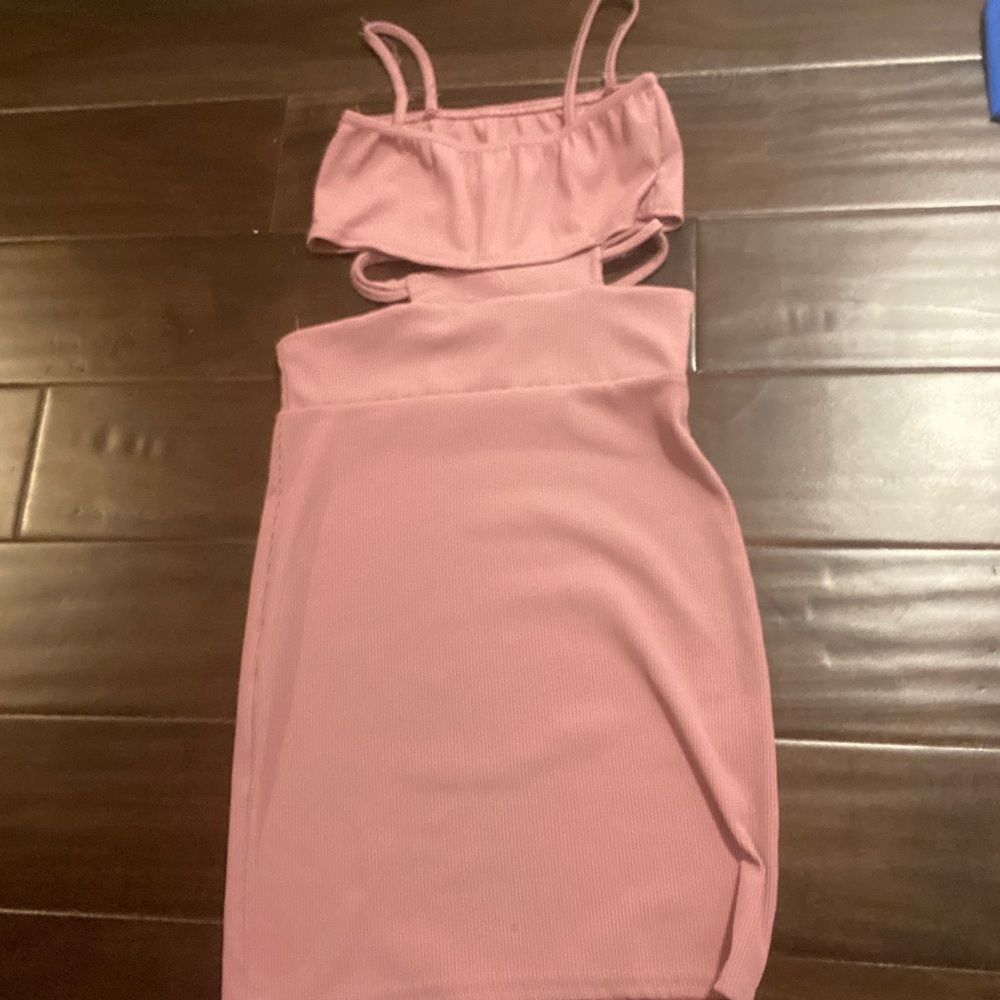 PrettyLittleThing Pink Babydoll Cocktail Dress
